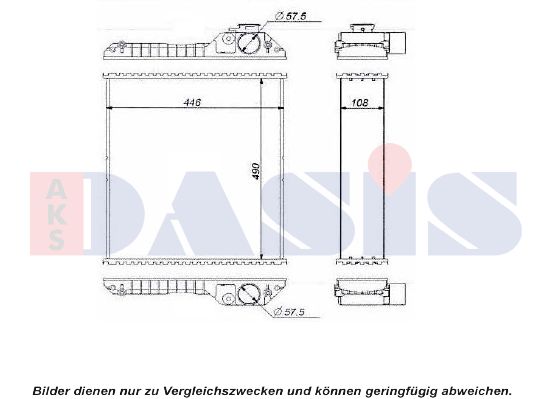 AKS DASIS Radiators, Motora dzesēšanas sistēma 440609N